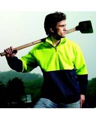 Hi-Vis 1/2 Zip Safety Fleece